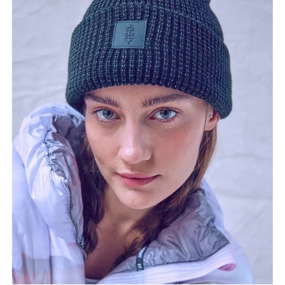 FP Movement by Free People Accessories - Free People Movement Let's Race Fleece Lined Recycled Yarn Beanie Black (NEW)